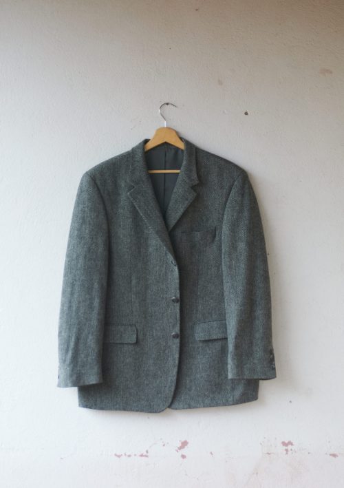 Blazer vintage herringbone CK Talla L hombre