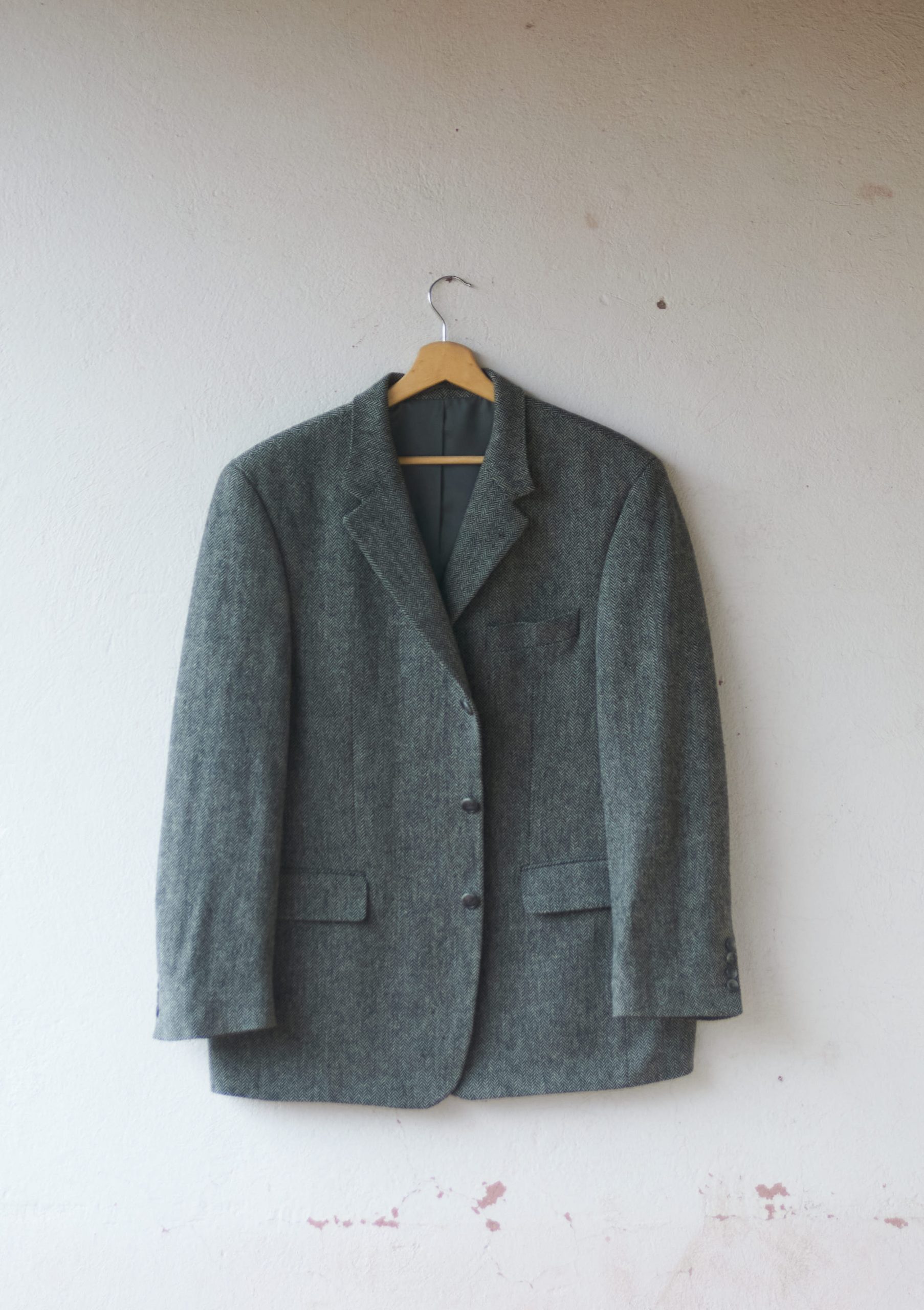 Blazer vintage herringbone CK Talla L hombre
