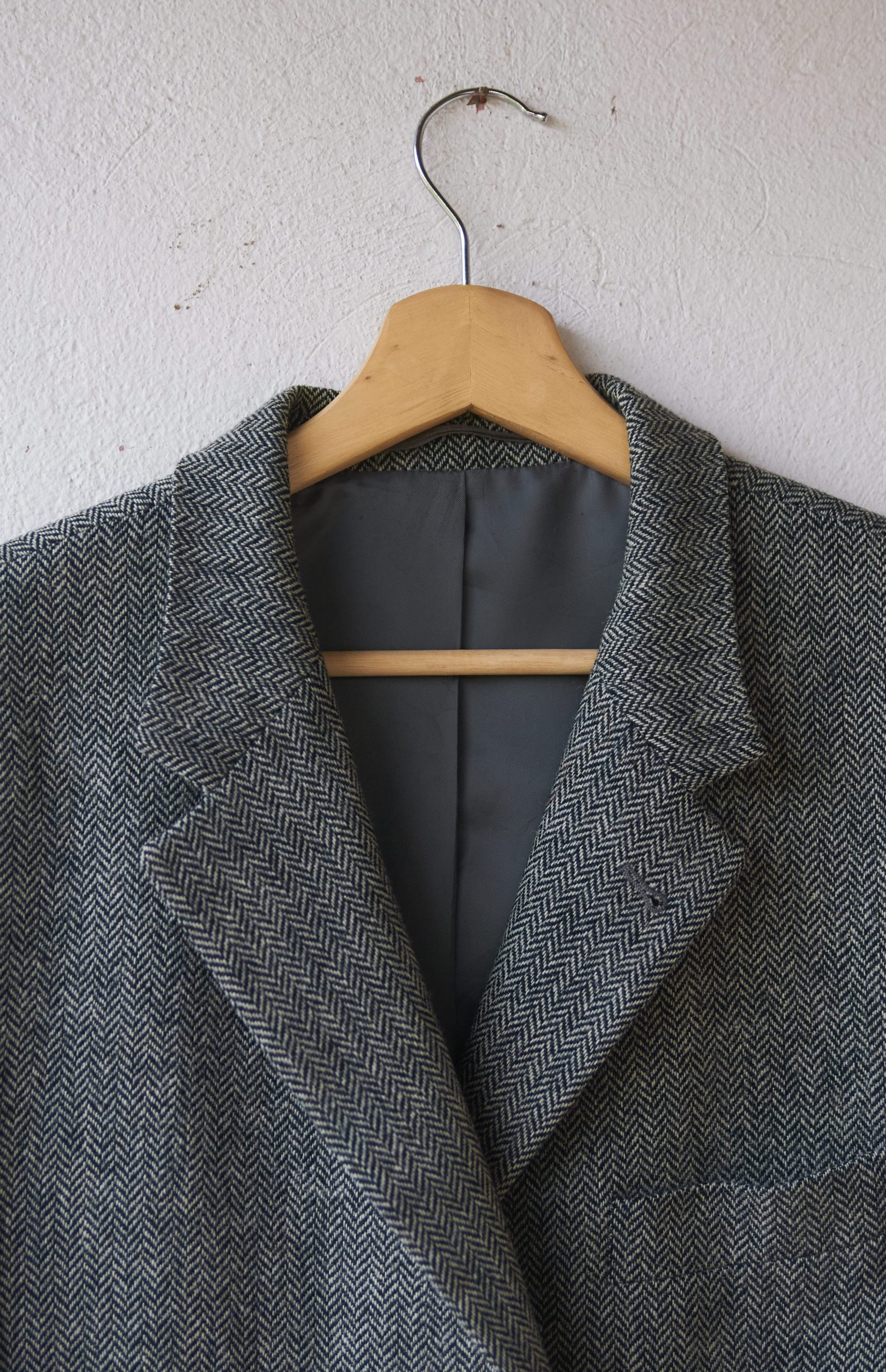 Blazer vintage herringbone CK Talla L hombre - Imagen 2