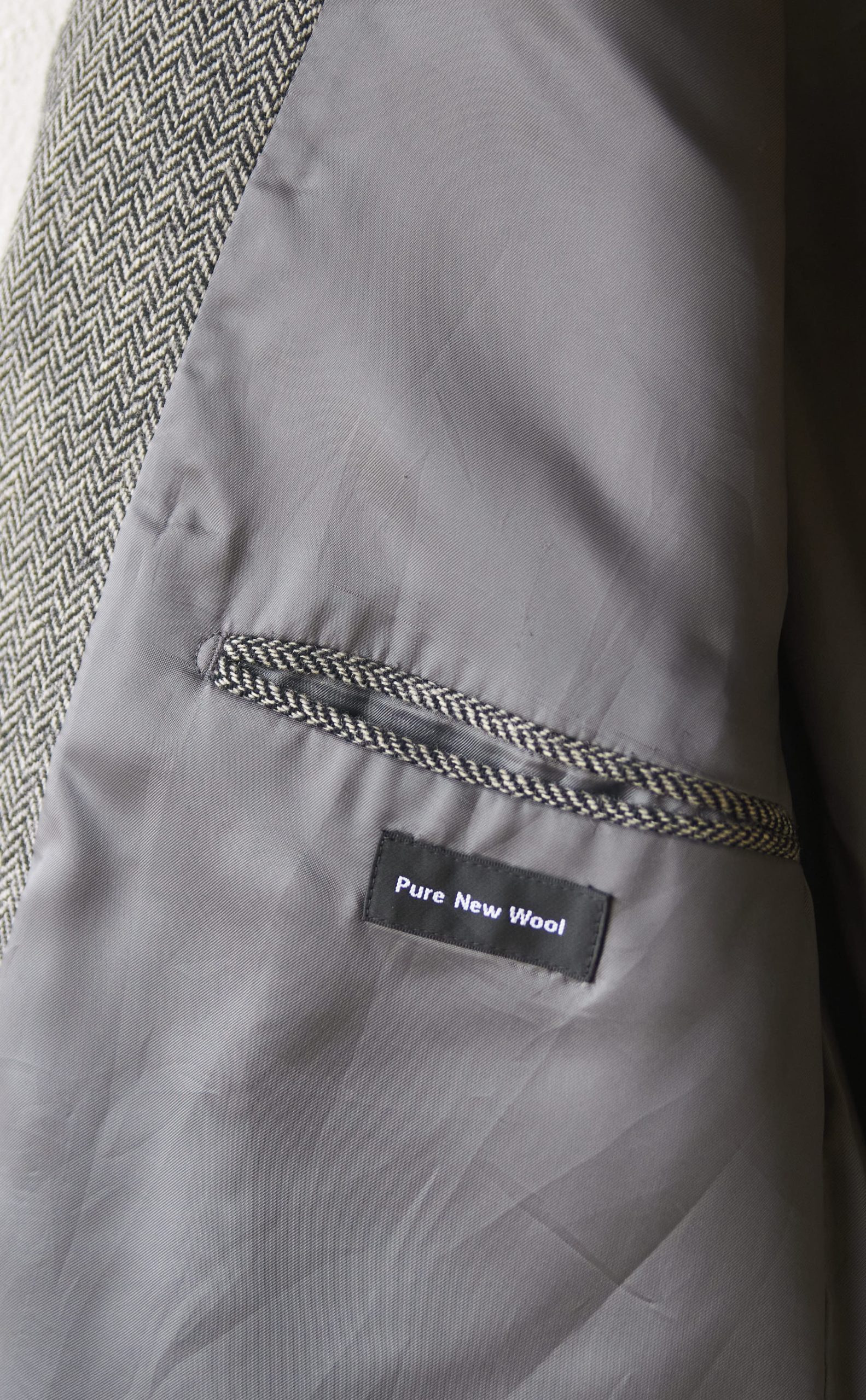 Blazer vintage herringbone CK Talla L hombre - Imagen 4