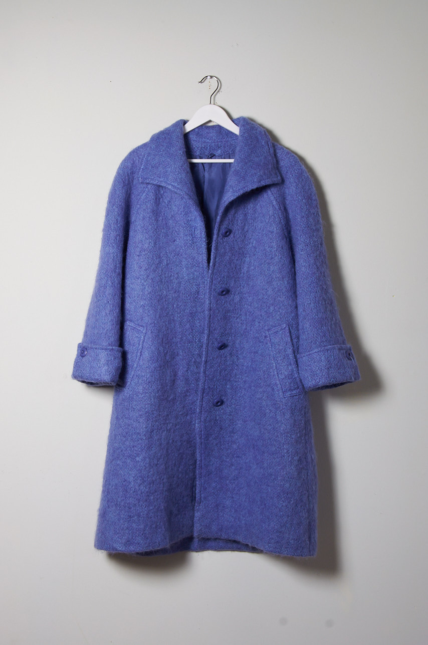 Abrigo de mohair y lana hecho en IRLANDA
