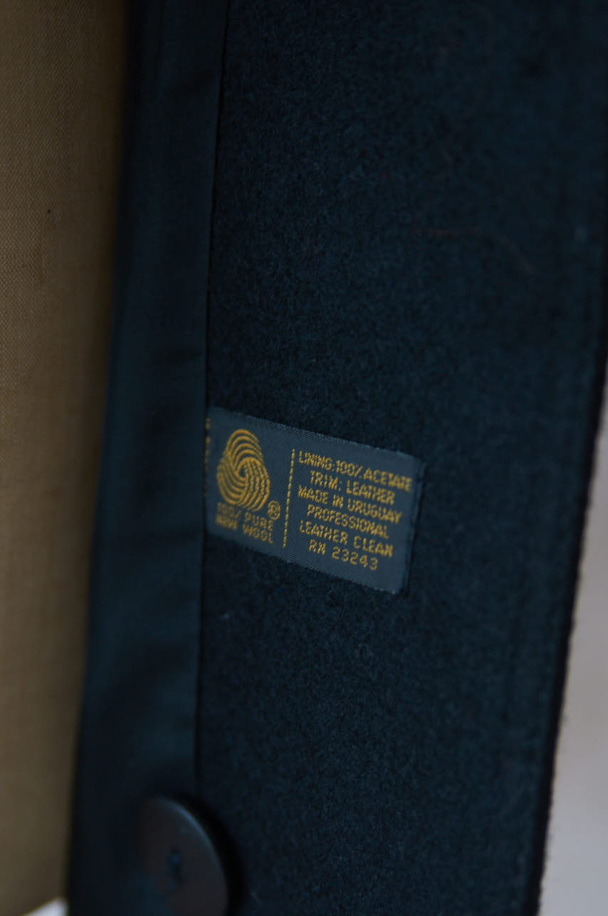 Abrigo vintage de lana hecho en Uruguay Talla L - Imagen 5