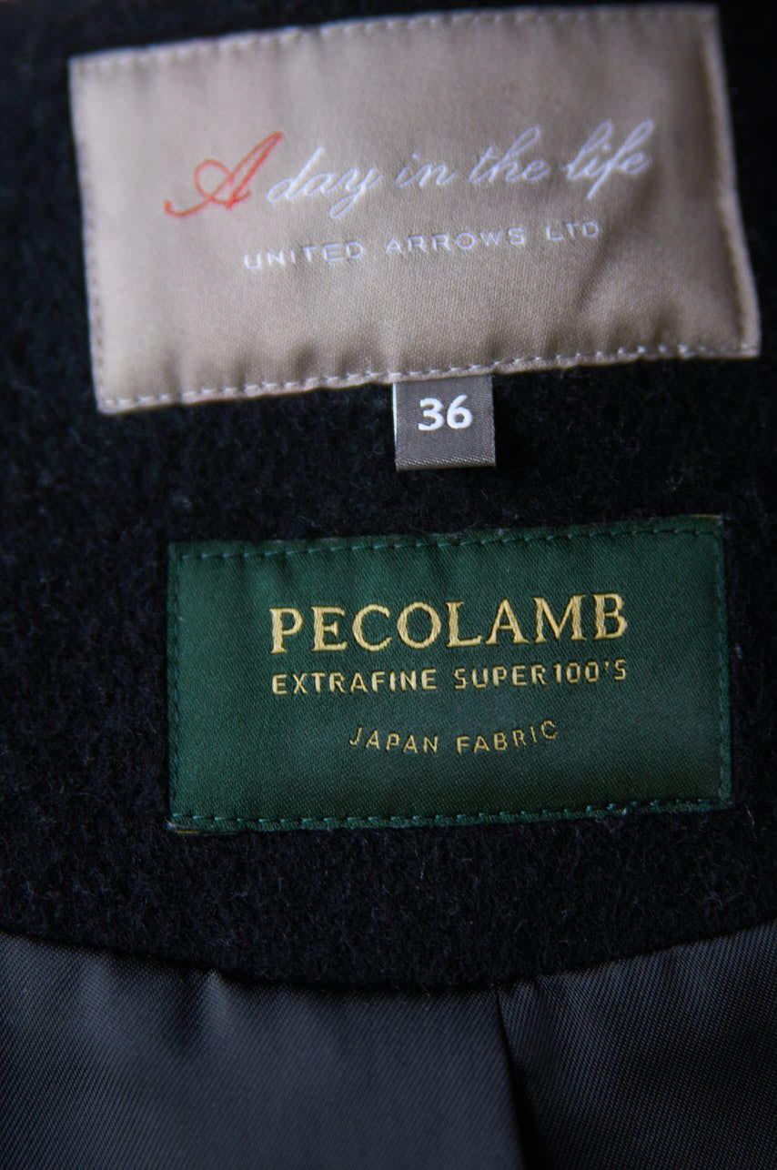 Abrigo japonés Pecolamb 100% lana super 100 Talla XS mujer - Imagen 6
