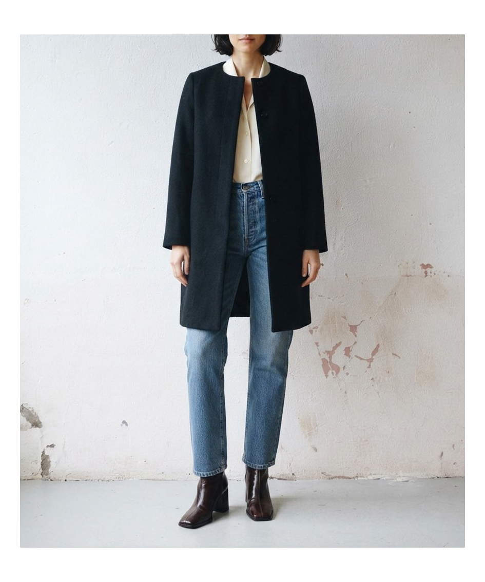 Abrigo japonés Pecolamb 100% lana super 100 Talla XS mujer - Imagen 7