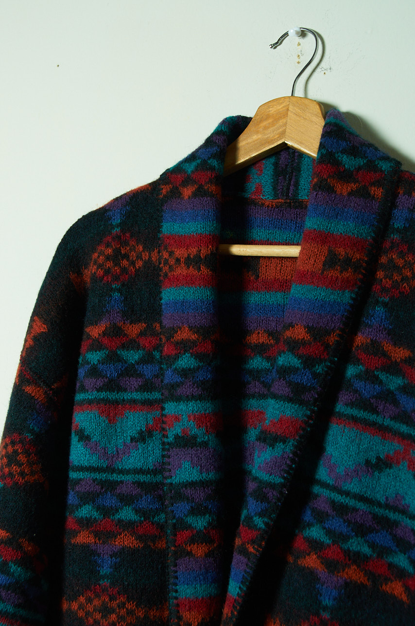 Cardigan vintage de lana con diseño FOLK - Imagen 2