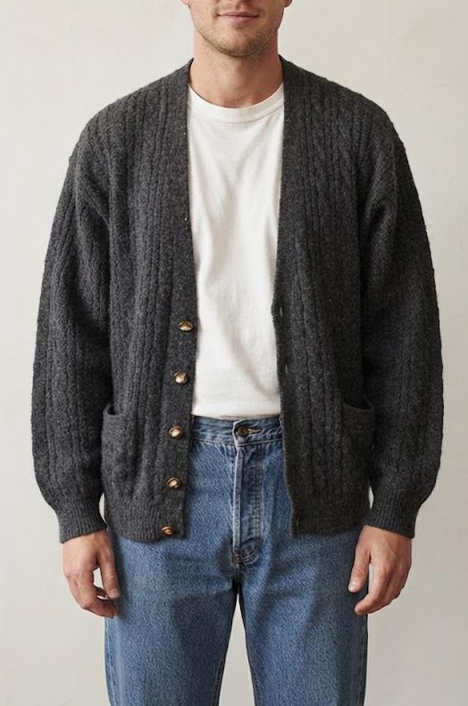 Cardigan de lana Manhattan talla M hombre