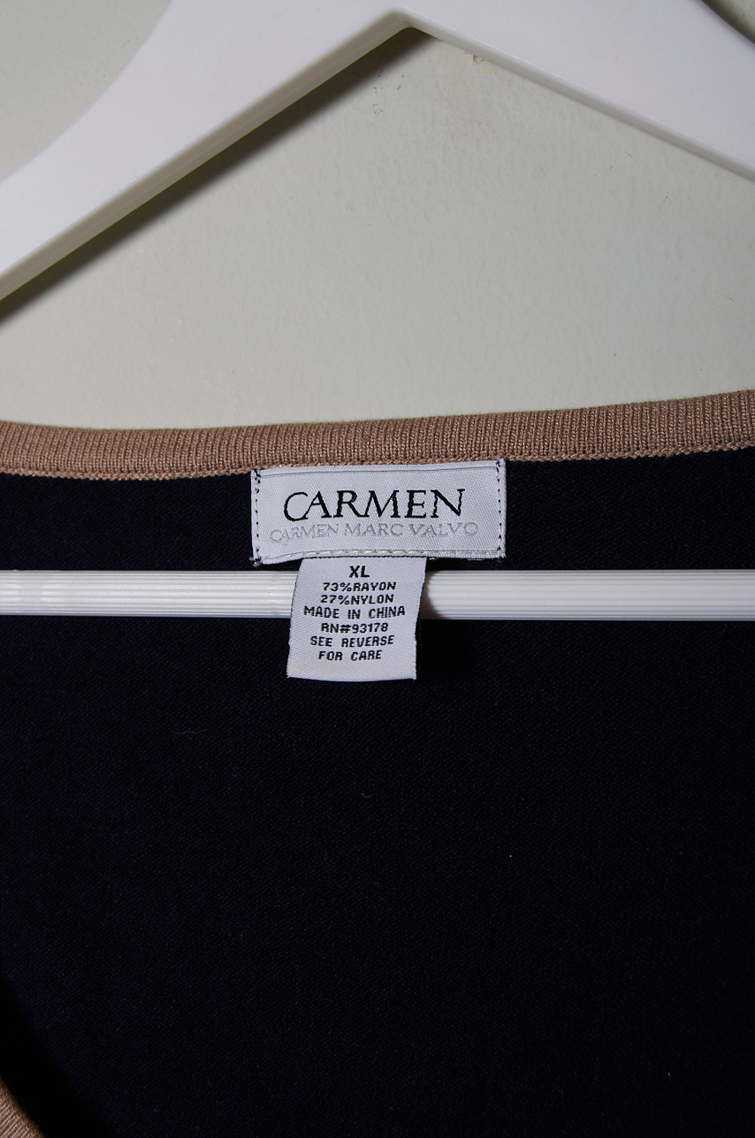 Polera sin mangas Carmen Marc Valvo Talla XL mujer - Imagen 2