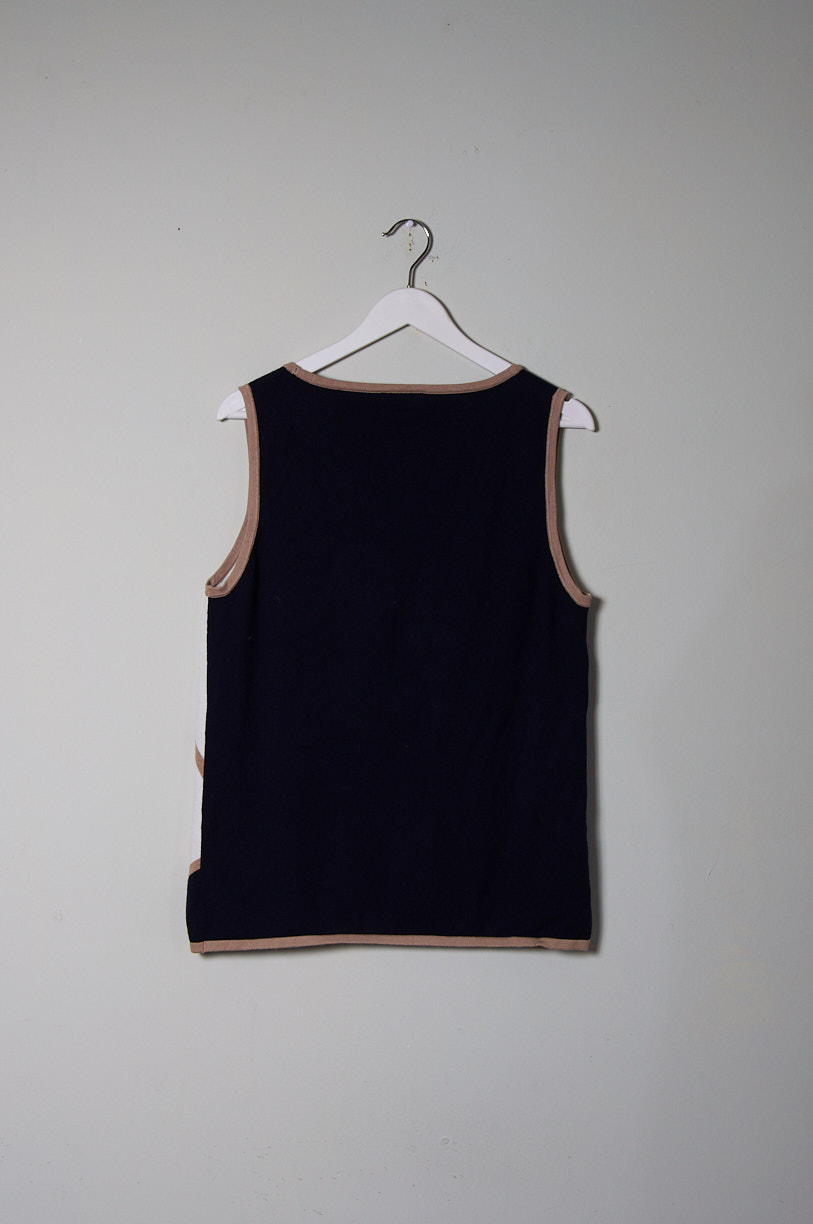 Polera sin mangas Carmen Marc Valvo Talla XL mujer - Imagen 4