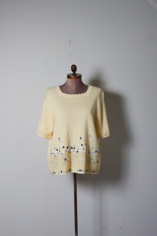 Suéter vintage manga corta Koret Talla L mujer