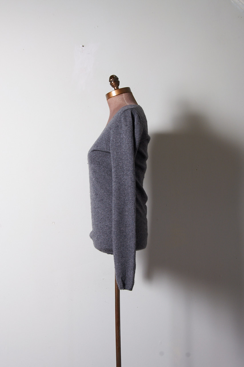 Sweater VNECK de lana y cachemira - Imagen 3
