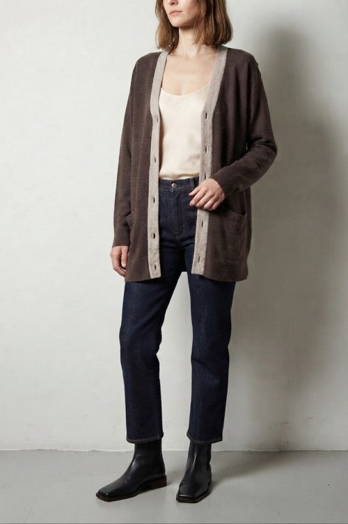 Cardigan de cachemira y viscosa talla S