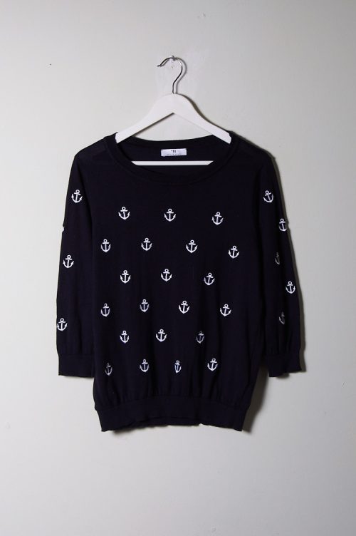 Sweater Peter Hann estilo marinero talla M/L mujer
