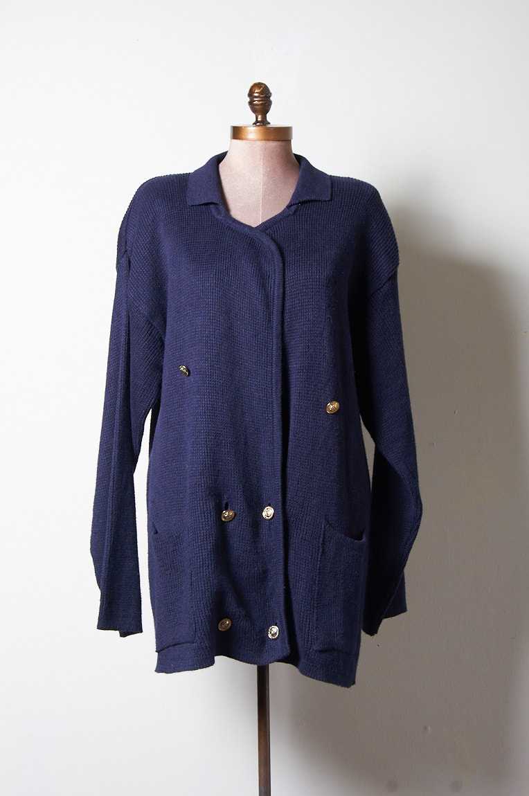 Sweater cárdigan doble abotonado XL Julie Martin