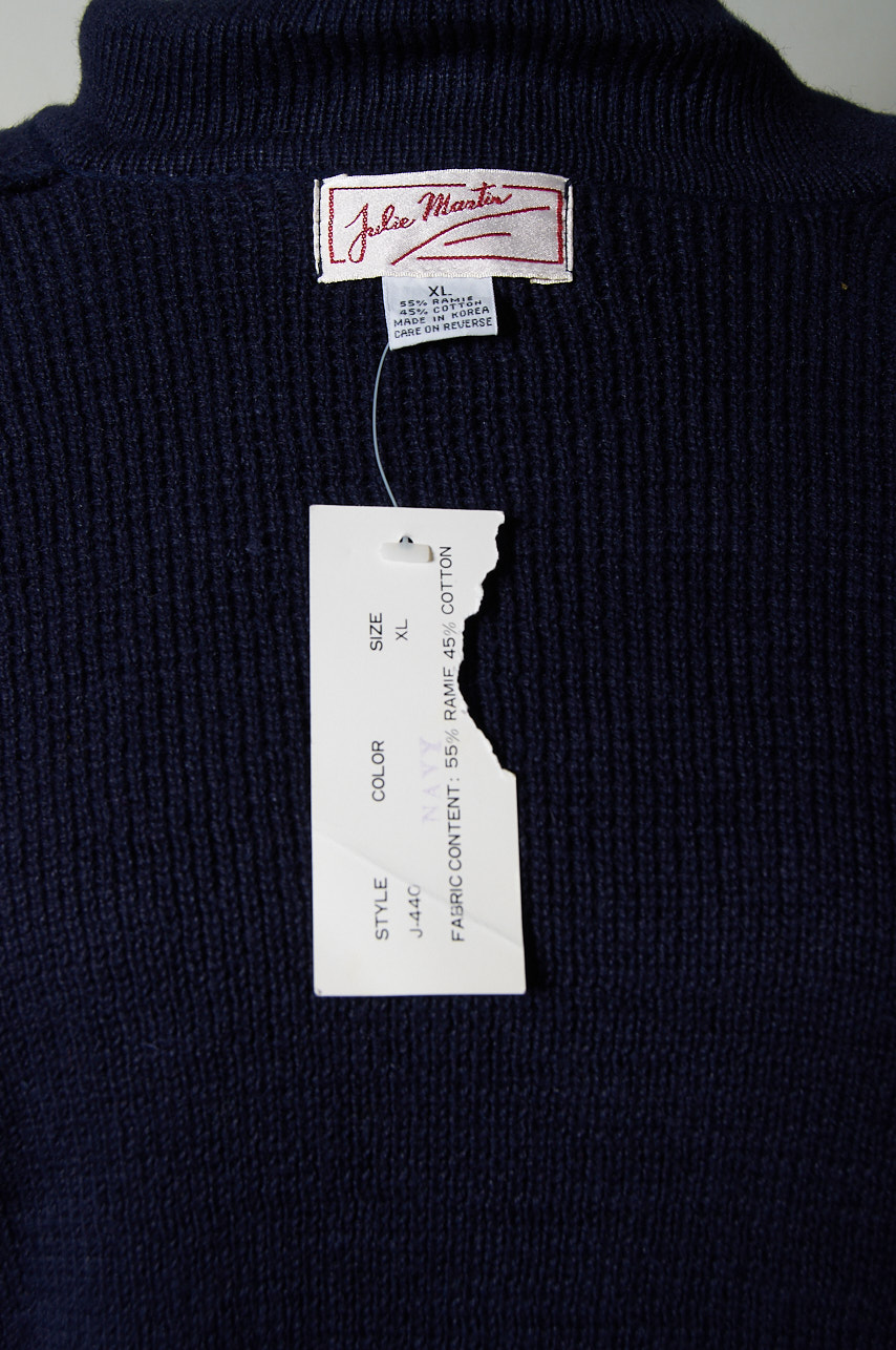 Sweater cárdigan doble abotonado XL Julie Martin - Imagen 4