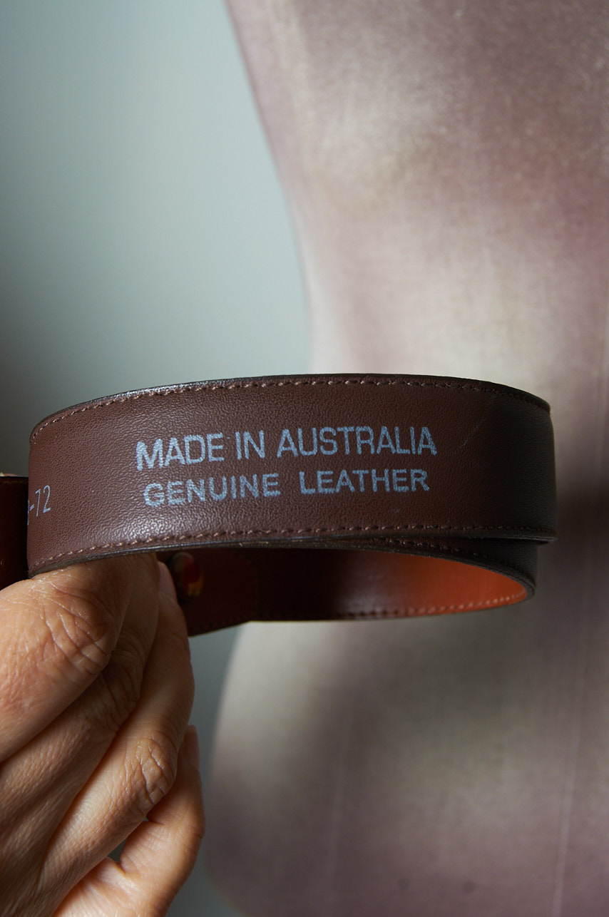 Cinturon de cuero vintage hecho en Australia - Imagen 4