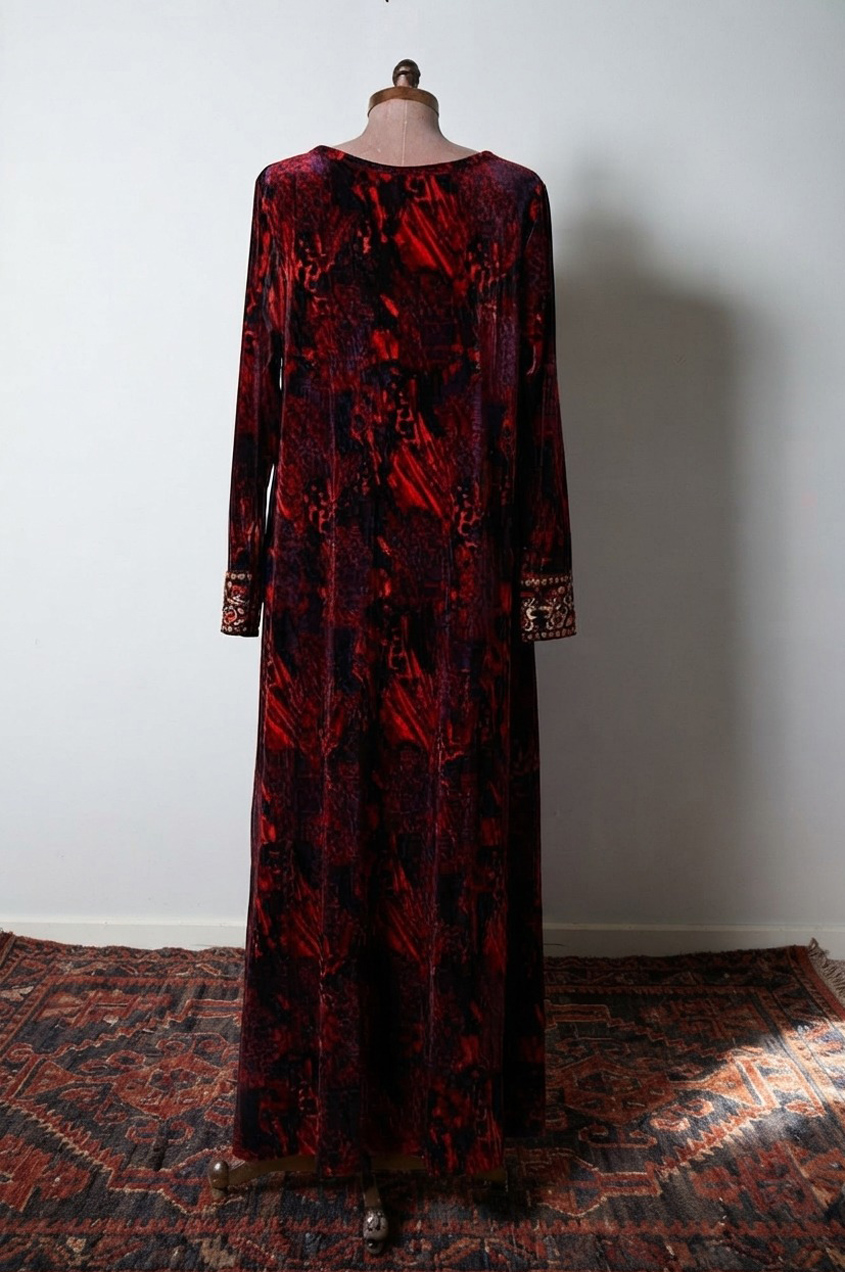 Vestido de terciopelo talla XL - Imagen 2