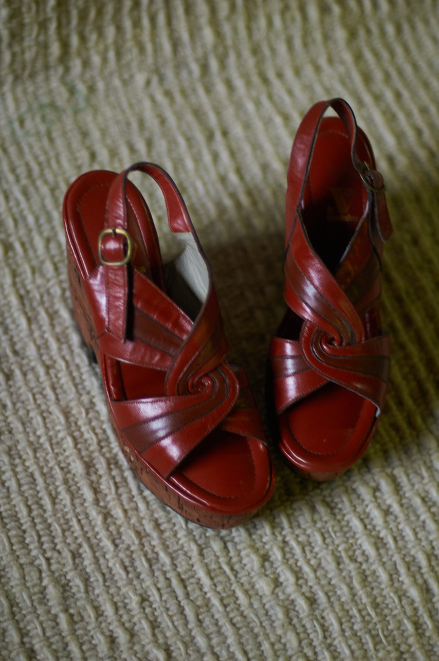 Zapatos de plataforma vintage del 1970 talla 36 o 22.5 cm de pie