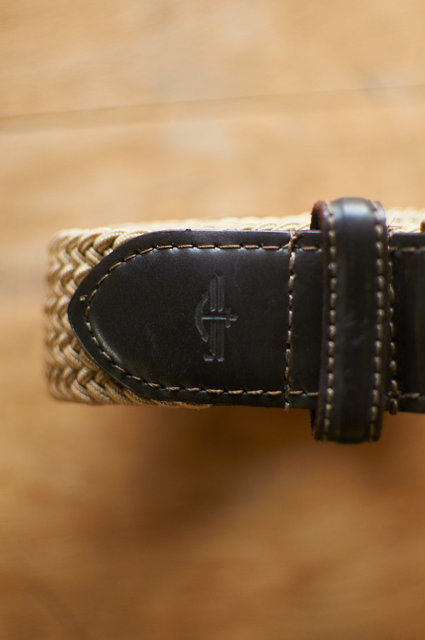Cinturón vintage de cuero y elasticado Dockers - Imagen 5