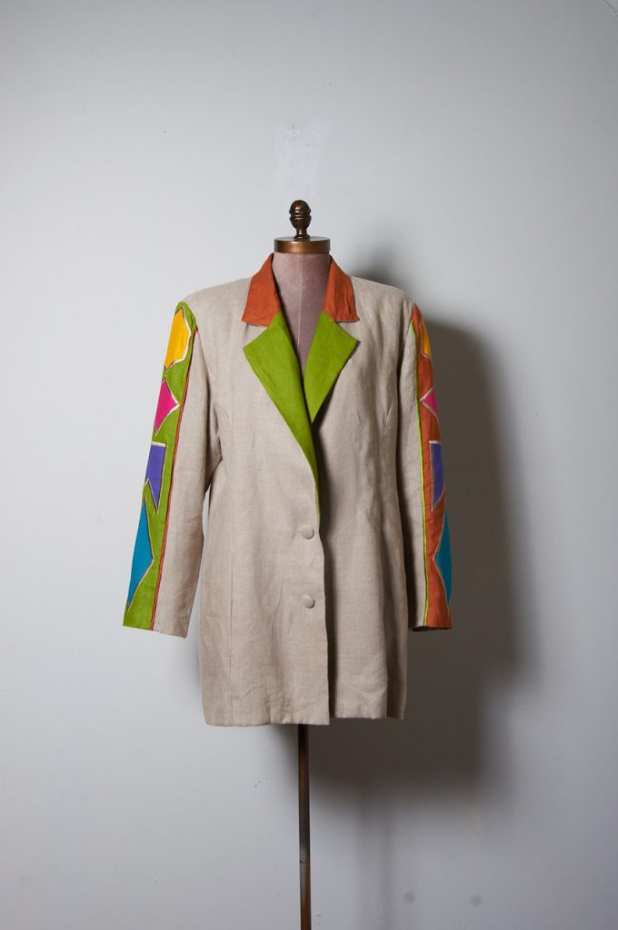 Blazer Vintage I.B.Diffusion 100% lino, años 90 Talla 12 mujer