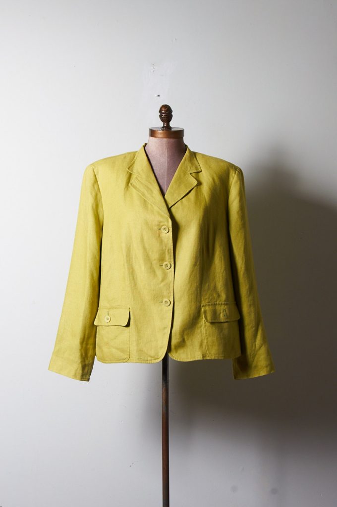 Blazer vintage de lino Irlandés Talla 14 Mujer