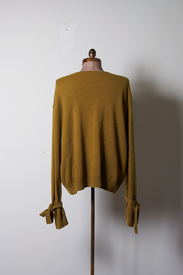 Sweater de lana verde olivo - Imagen 5