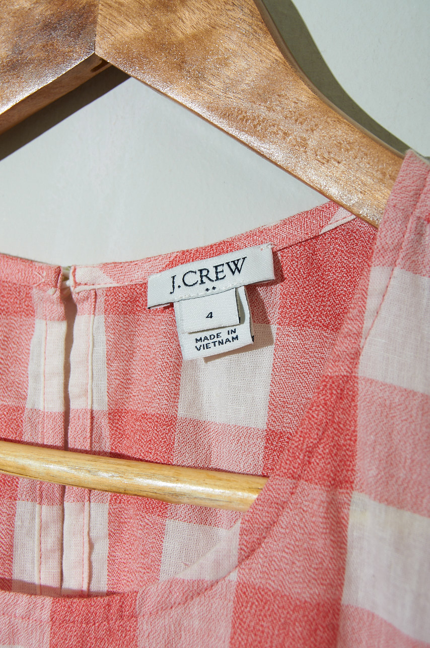 Blusa JCREW de lino y algodón talla 4 - Imagen 2