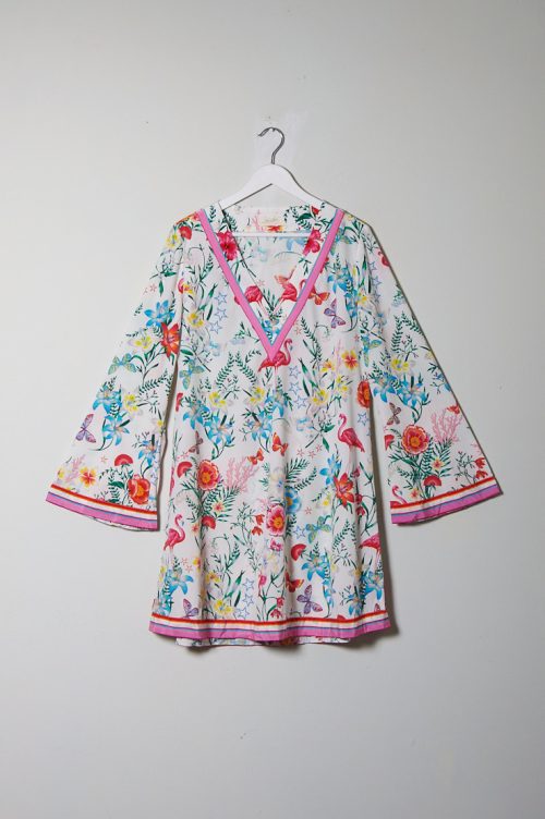 Vestido estilo Túnica de seda natural talla M