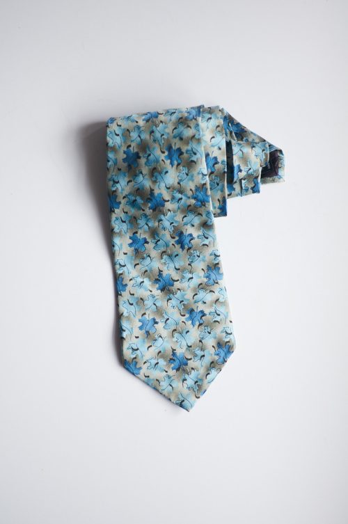 Corbata de seda natural The Nature Conservancy de seda con diseño de hoja de arce japonés